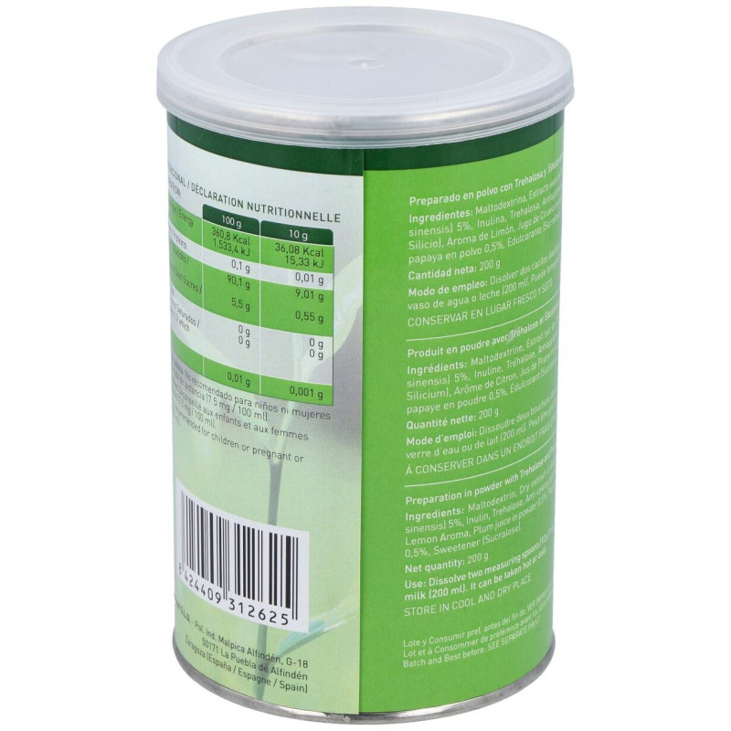 Te Verde con Papaya y Ciruela Bote 200gr.instantan - Plantapol