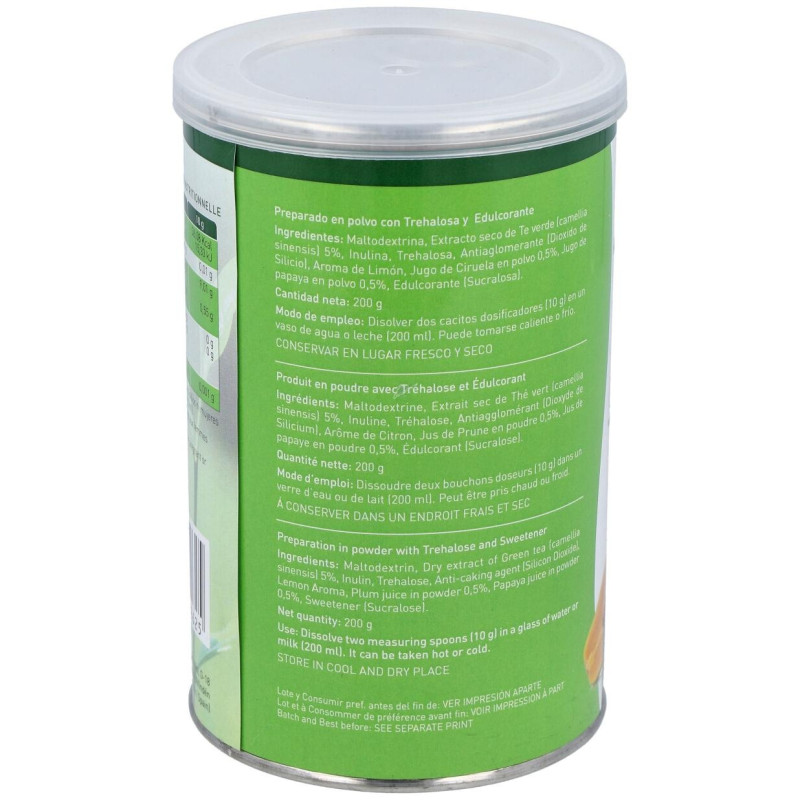 Te Verde con Papaya y Ciruela Bote 200gr.instantan - Plantapol