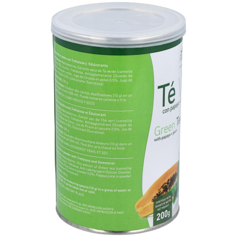 Te Verde con Papaya y Ciruela Bote 200gr.instantan - Plantapol