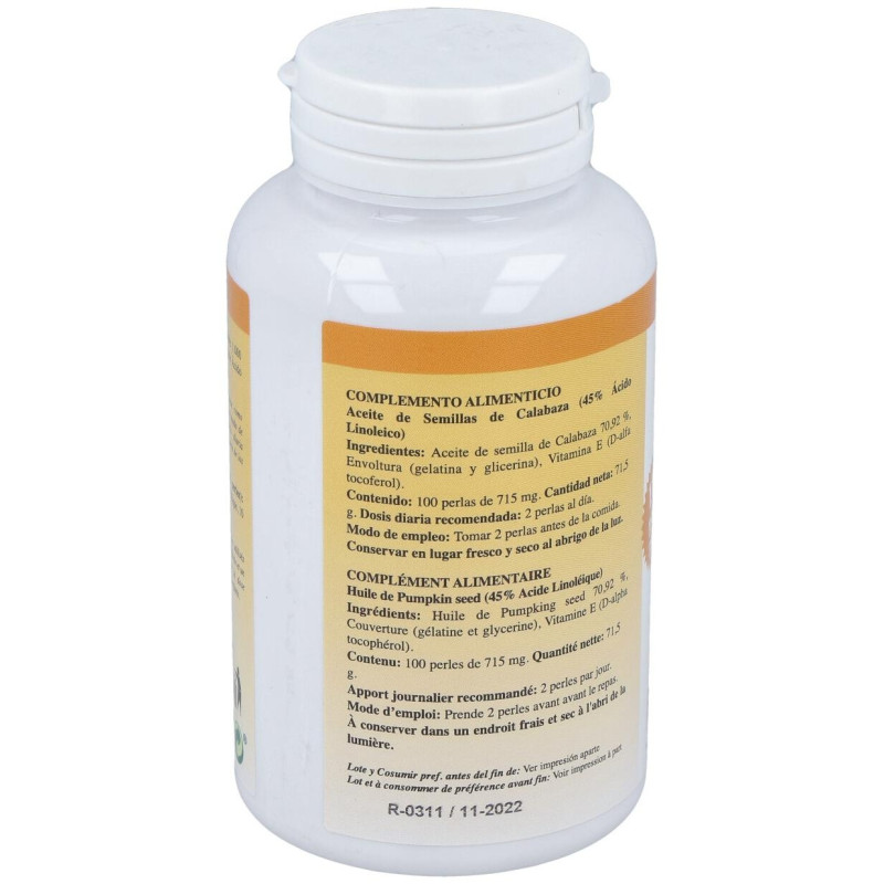 Cucurpol Aceite Calabaza 100 Perlas - Plantapol