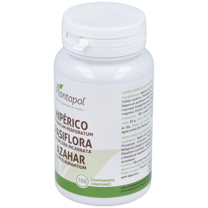 Plantapol Hiperico Pasiflora Azahar 100 Comprimidos