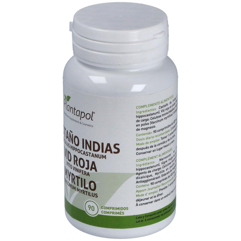 Plantapol Castaño De Indias + Vid Roja + Myrtilo 90 Cápsulas