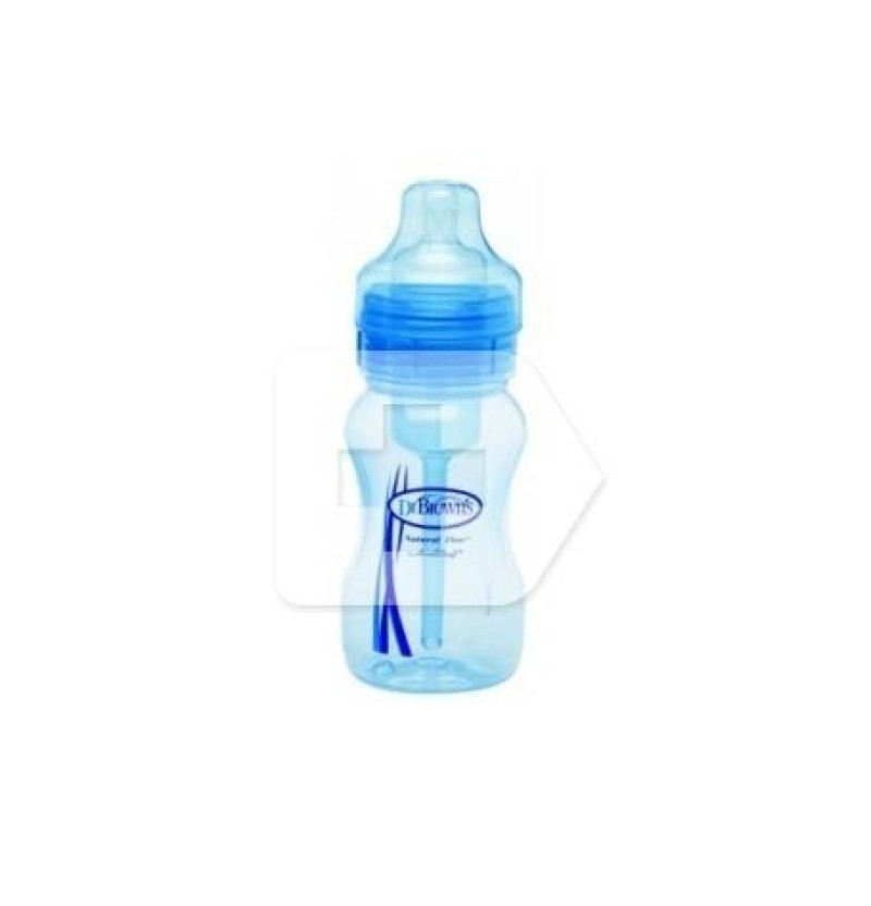 Biberon Boca Ancha Pp Options+ - Dr Brown´S Natural Flow (Azul 270 Ml)
