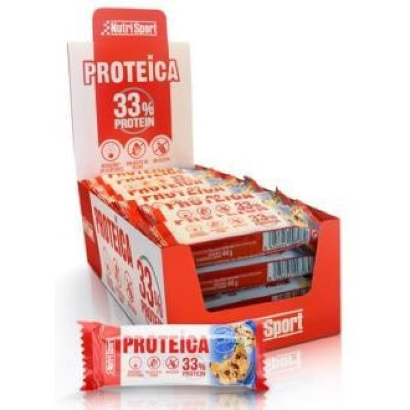 Barrita Proteica Vainilla - Cookies Caja 24unid. 2 - Nutrisport