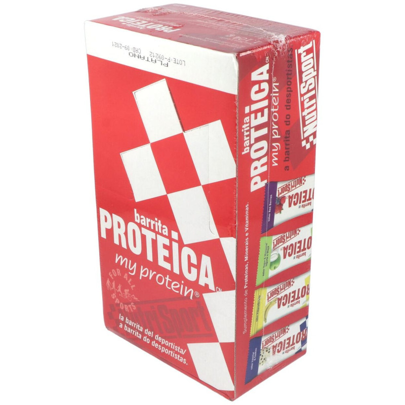 Barrita Proteica Vainilla - Cookies Caja 24unid. 2 - Nutrisport