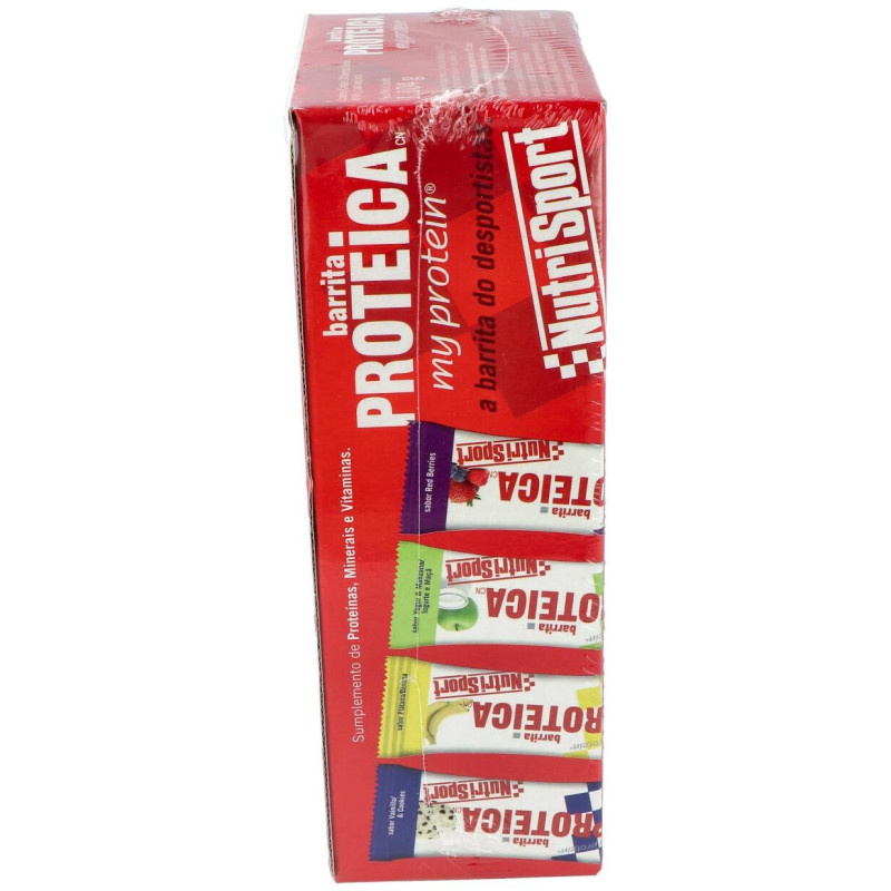 Barrita Proteica Vainilla - Cookies Caja 24unid. 2 - Nutrisport
