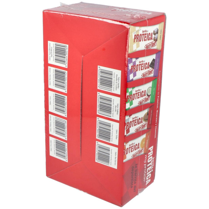 Barrita Proteica Vainilla - Cookies Caja 24unid. 2 - Nutrisport