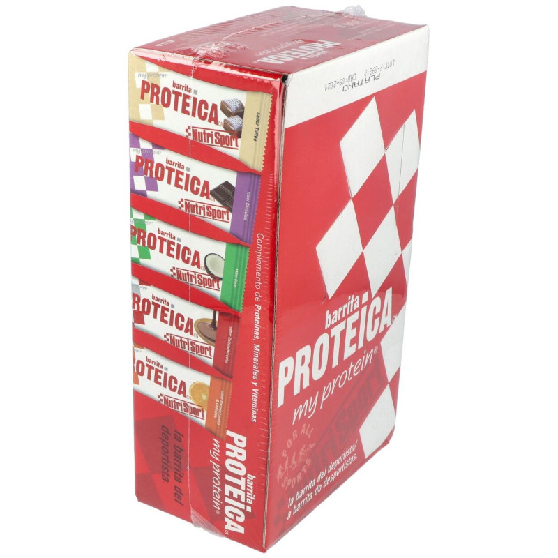 Barrita Proteica Vainilla - Cookies Caja 24unid. 2 - Nutrisport