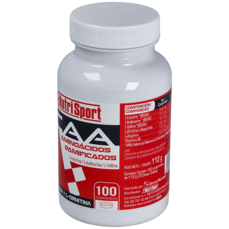 Aminoácidos Ramificados 100 Comprimidos - Nutrisport