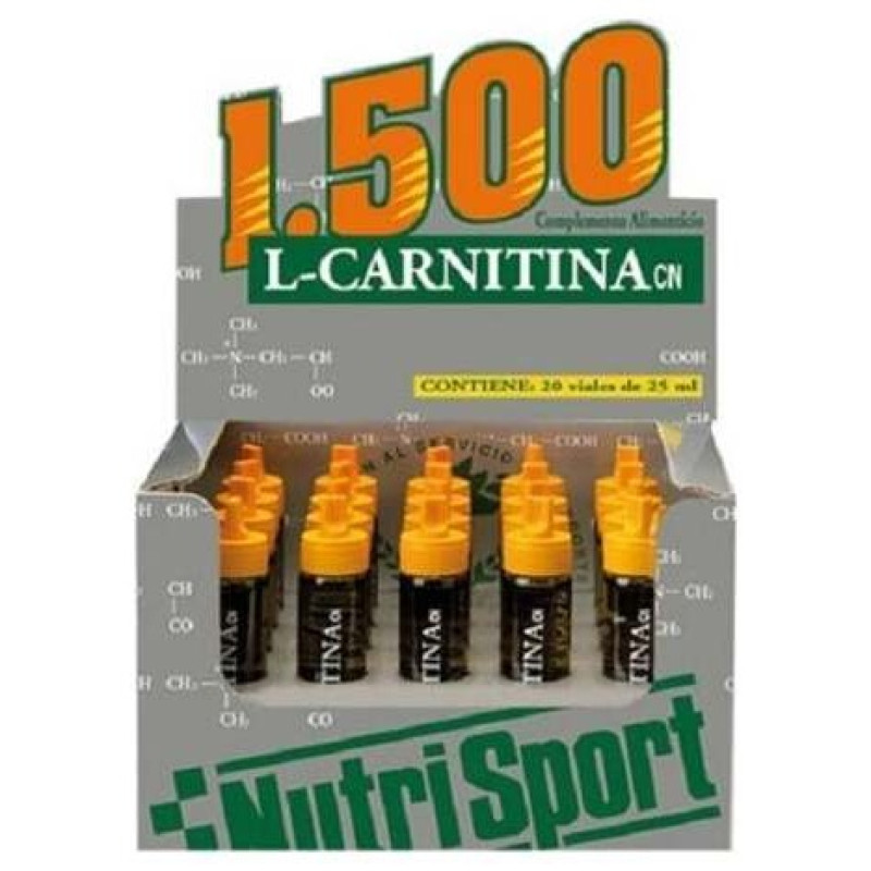 Carnitina 1500mg Naranja 20viales - Nutrisport