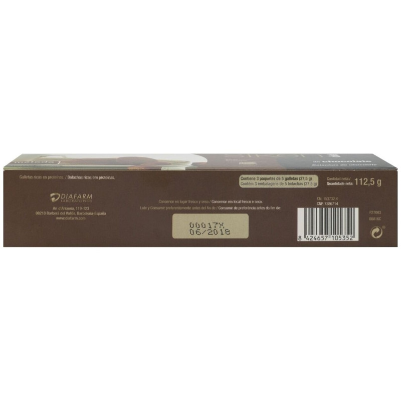 Siken Diet Galletas De Chocolate, 15 Uds