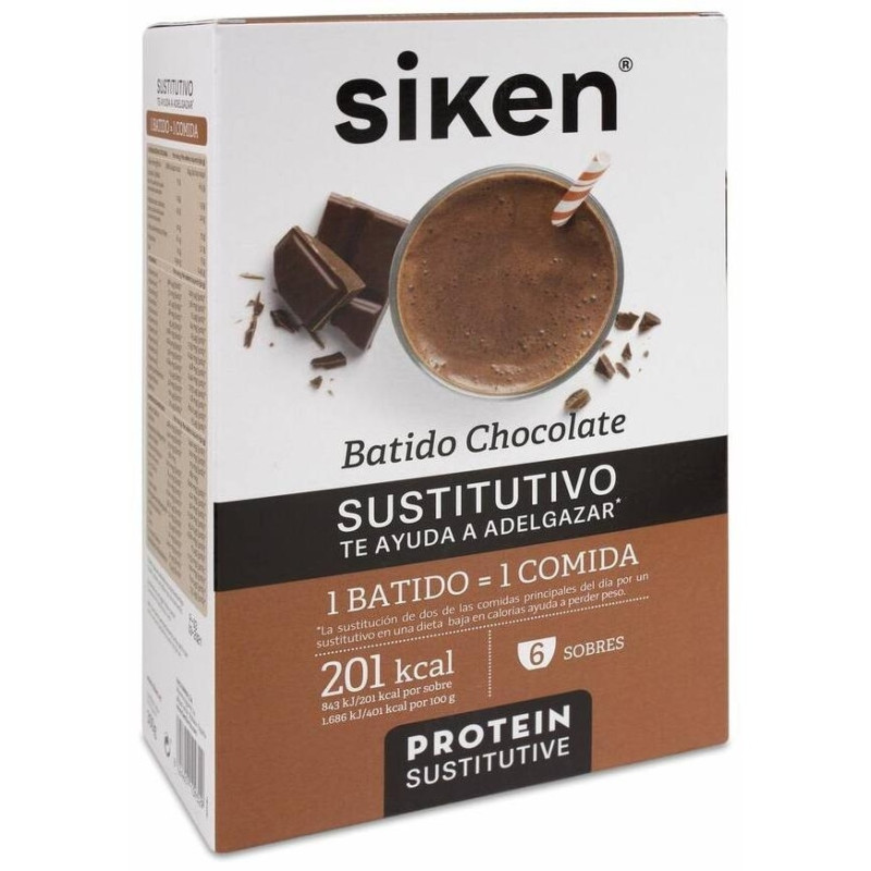 Batido Sustitutivo de Chocolate, 6 Sobres - Siken