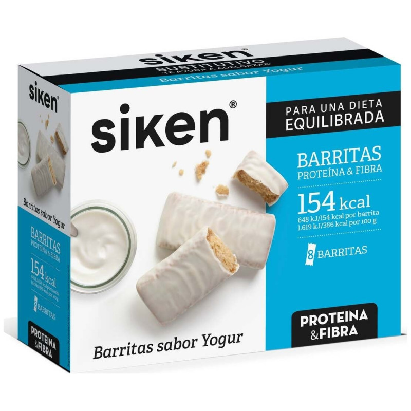 Barritas Sustitutivas Sabor Yogur, 8 Uds - Siken