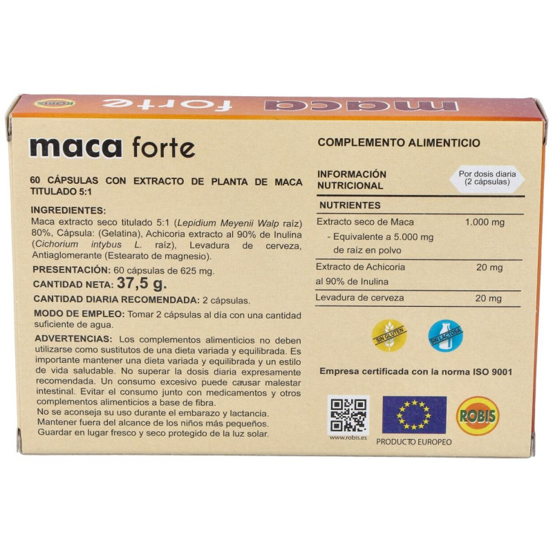 Maca Forte Megadosis 5000mg 60caps - Robis