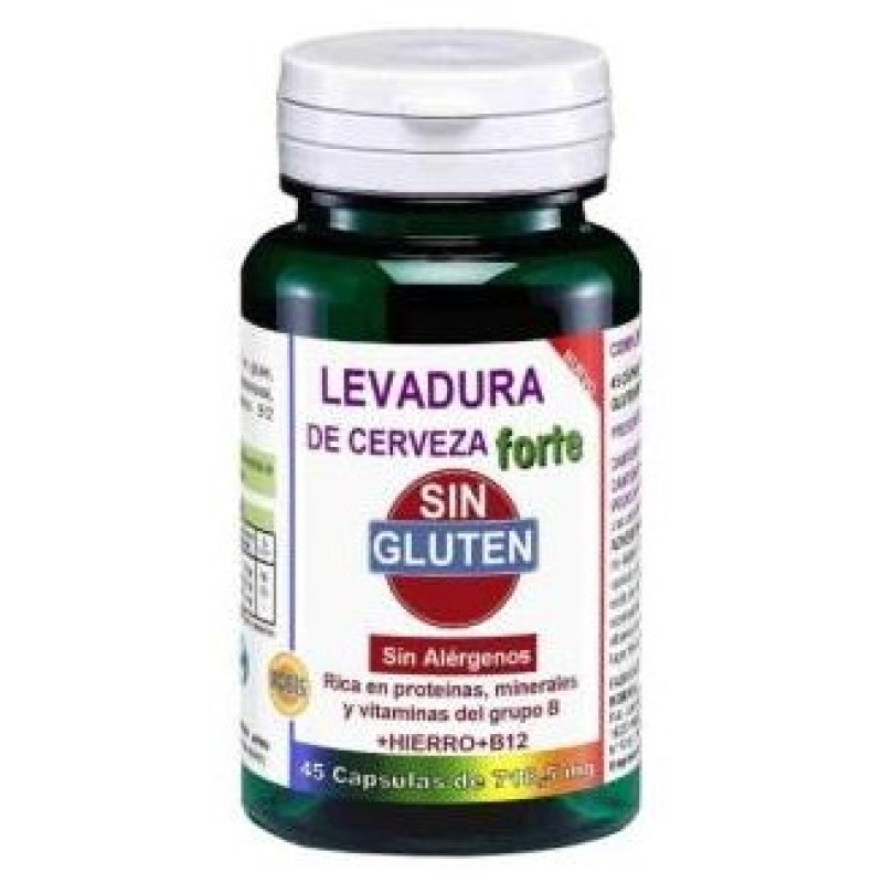 Levadura de Cerveza Forte sin Gluten 45cap - Robis