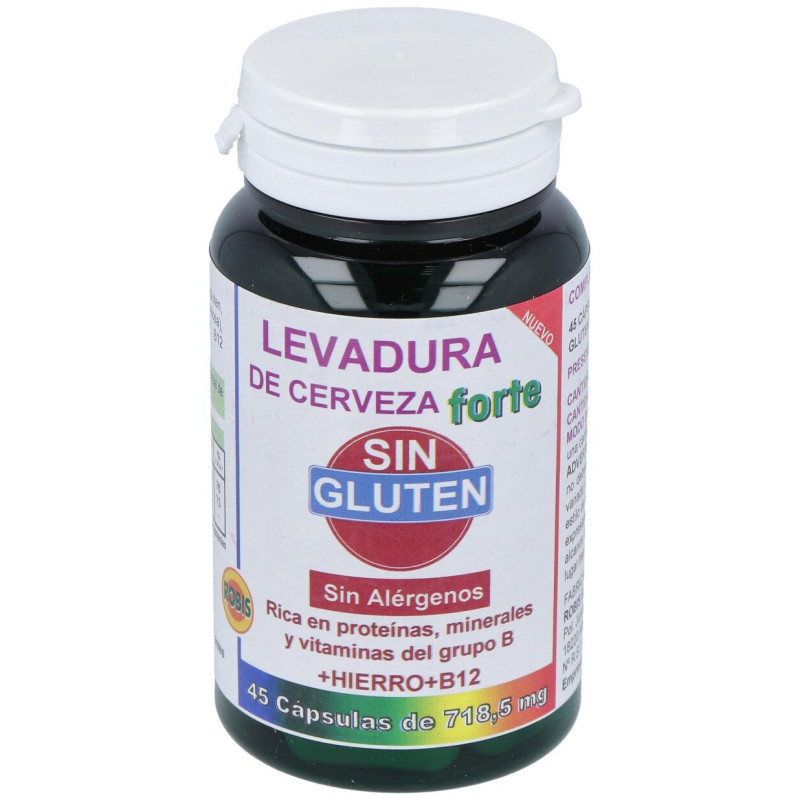 Levadura de Cerveza Forte sin Gluten 45cap - Robis