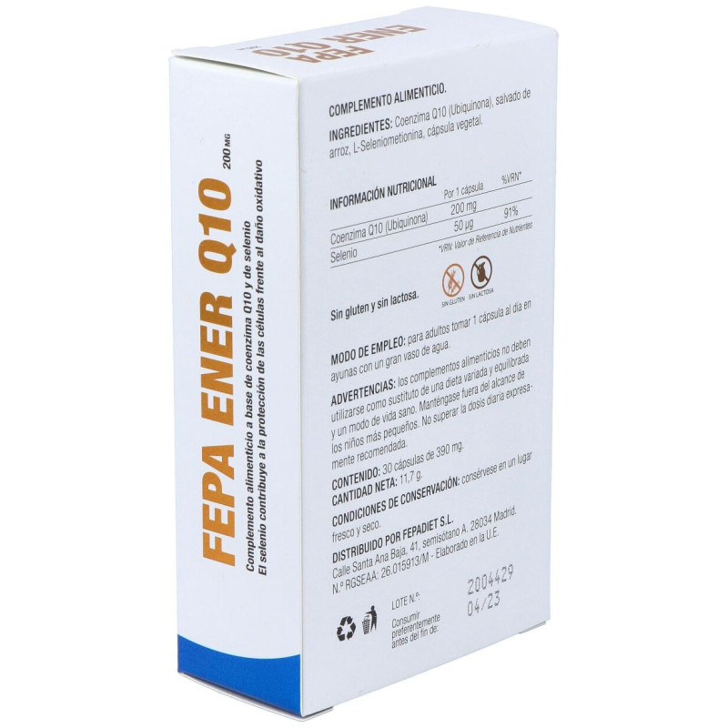 Fepadiet Q10 200mg + Seleniometionina 30caps - Fepa
