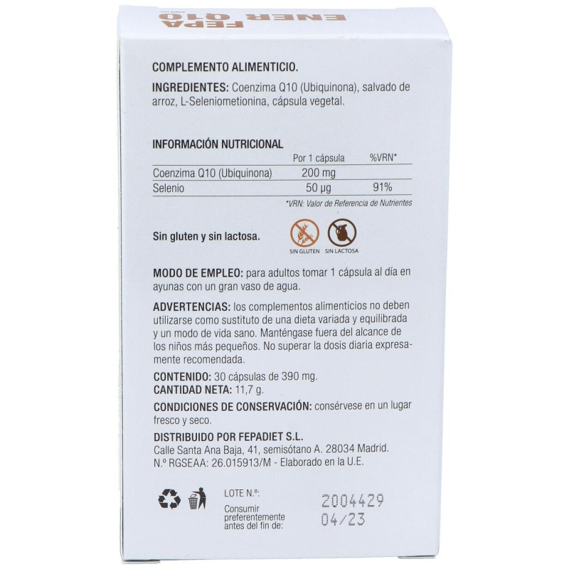 Fepadiet Q10 200mg + Seleniometionina 30caps - Fepa