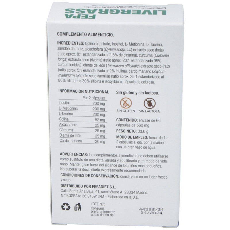Fepadiet Fepa - Livergrass 60caps - Fepa