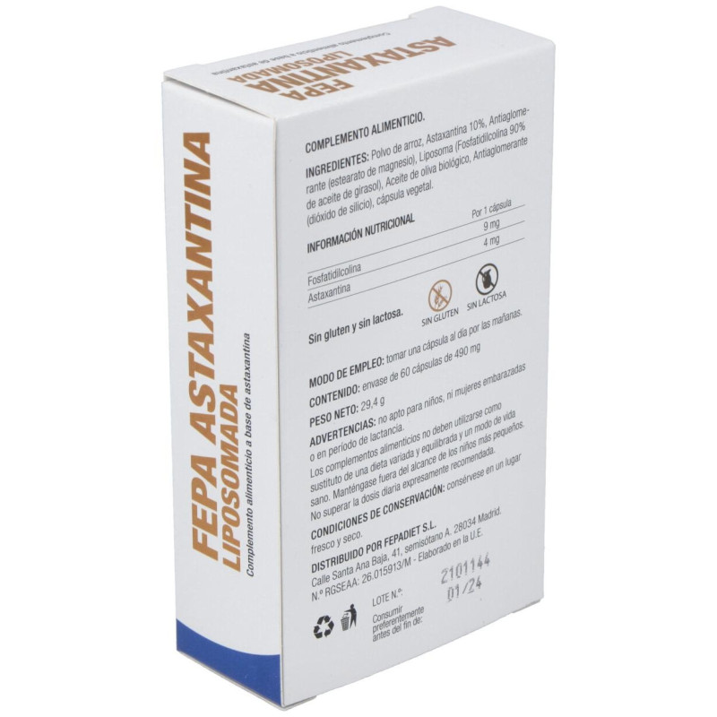 Fepadiet Fepa - Astaxantina Liposomada 60caps - Fepa