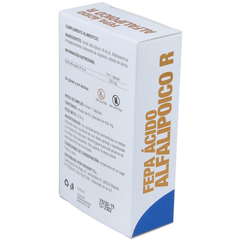 Fepadiet Ácido Alfa - Lipoico R Ala 60caps - Fepa