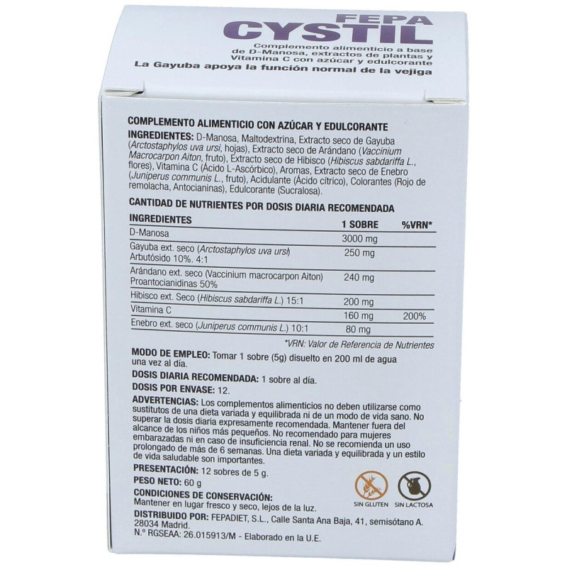 Fepadiet Fepa - Cystil 12 Sobres - Fepa