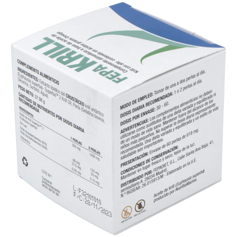 Fepa-Krill 500Mg. 60Perlas