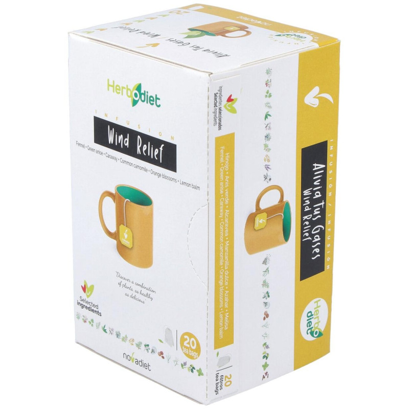 Herbodiet Infusión para Aliviar los Síntomas de los Gases 20u - Novadiet