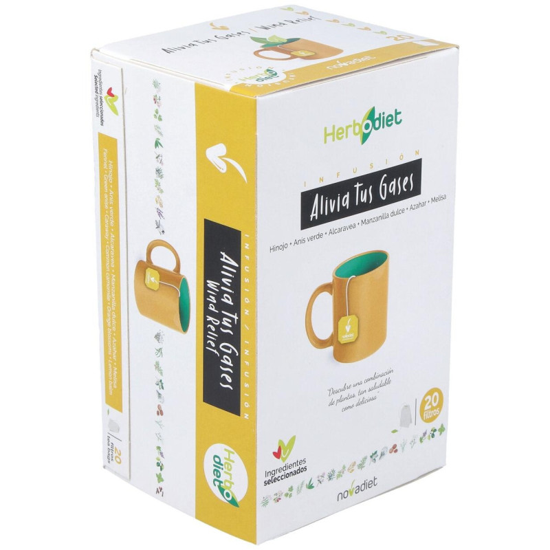 Herbodiet Infusión para Aliviar los Síntomas de los Gases 20u - Novadiet