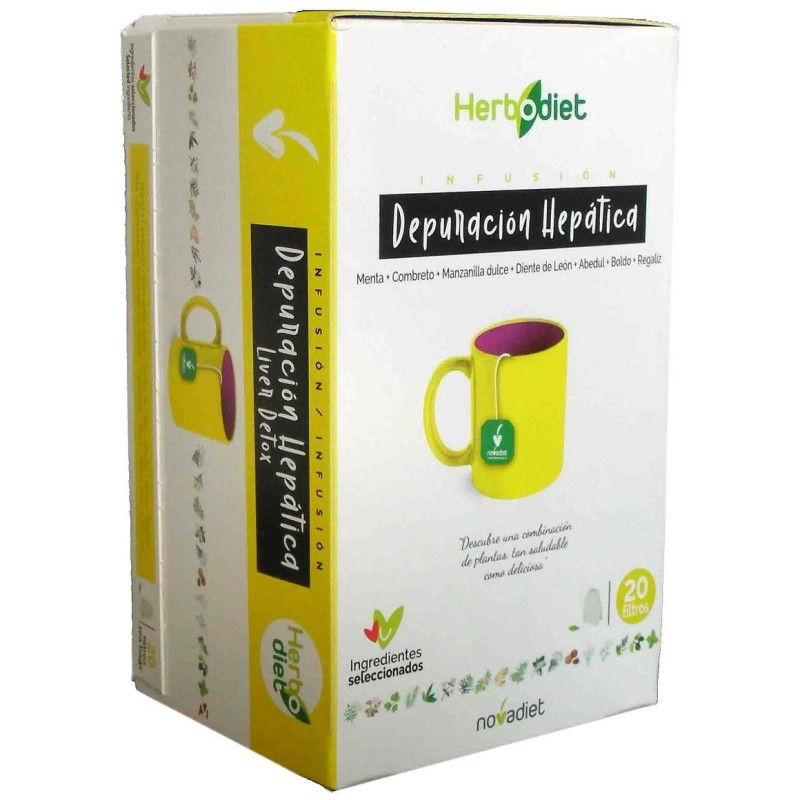 Herbodiet Depuracion Hepatica 20 Bolsitas Filtro 1_5g - Novadiet