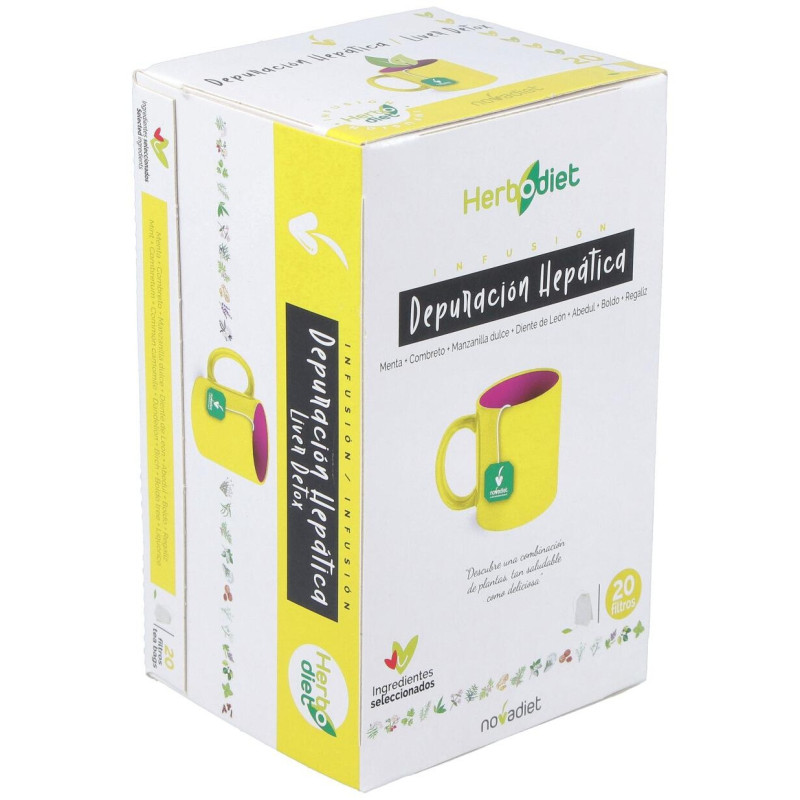 Herbodiet Depuracion Hepatica 20 Bolsitas Filtro 1_5g - Novadiet