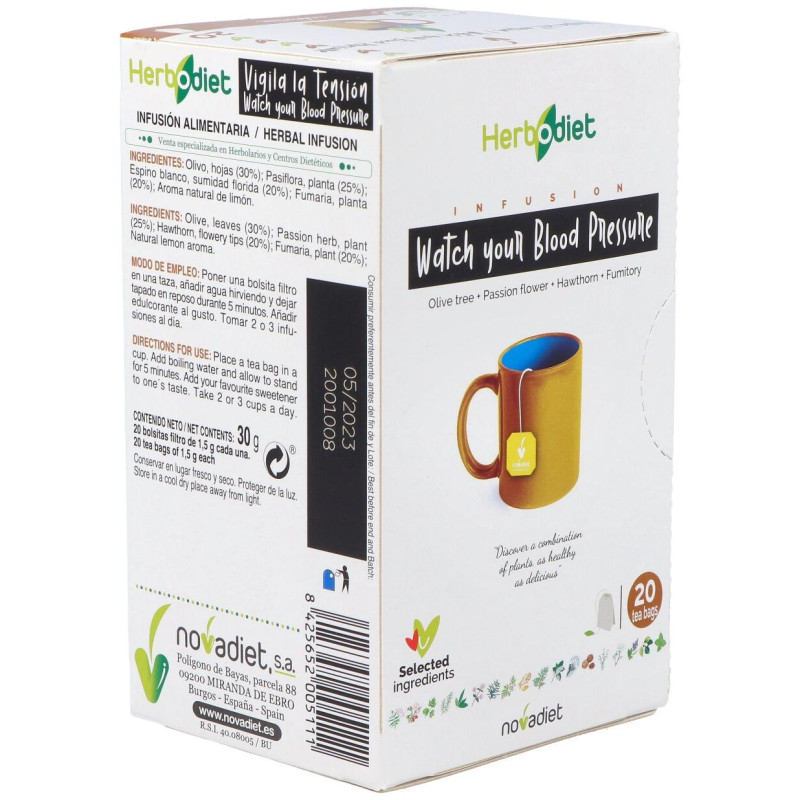 Herbodiet Inf. Vigila Tu Tension 20filtros - Novadiet
