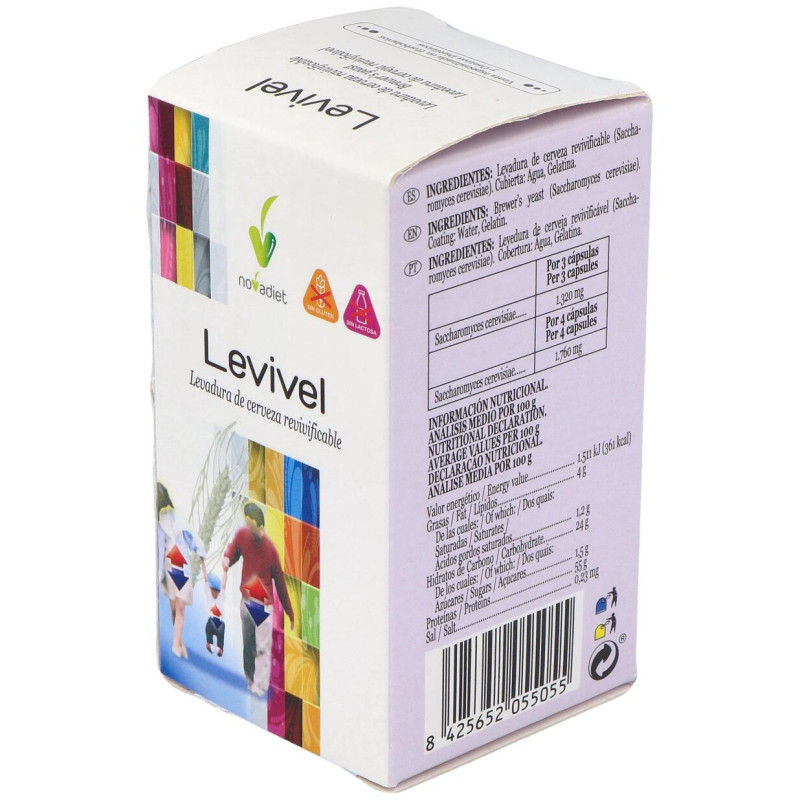 Levivel Levadura de Cerveza Revivificable 90cáps - Novadiet