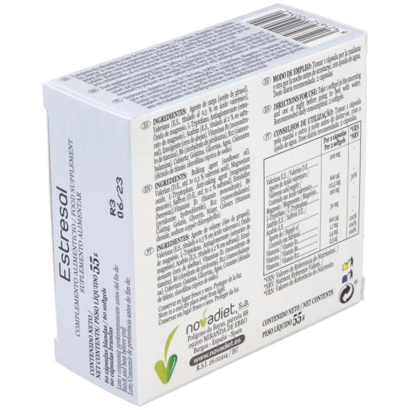 Estresal 60 Cápsulas Blandas - Novadiet