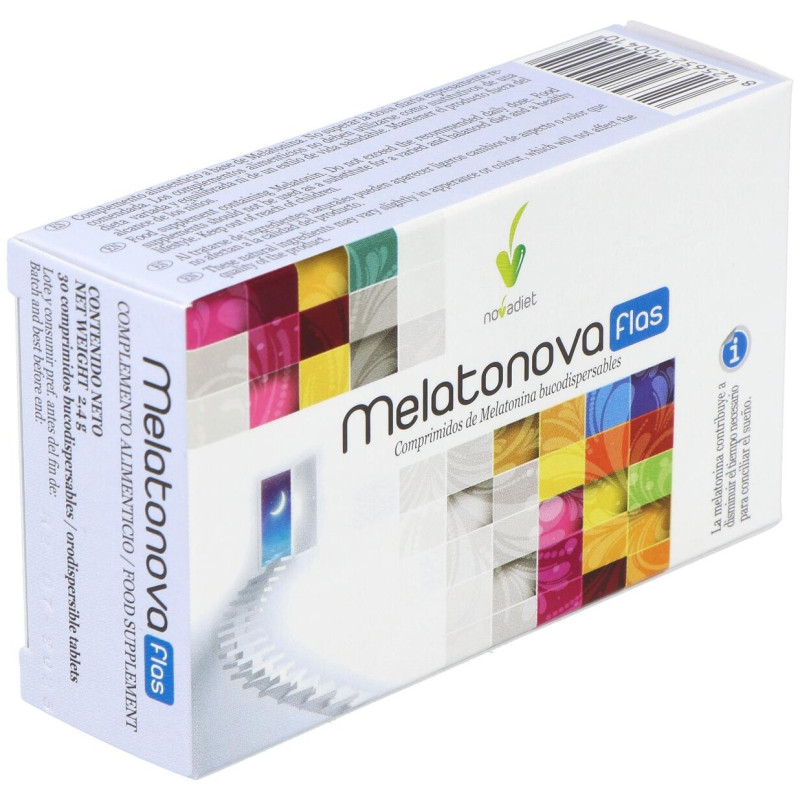 Melatonova Flas para el Sueño 30 Comprimidos Bucodispersables - Novadiet