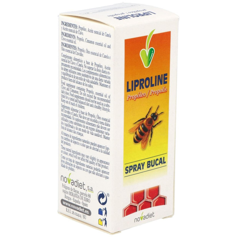 Liproline Spray Bucal Propoleo 15ml - Novadiet