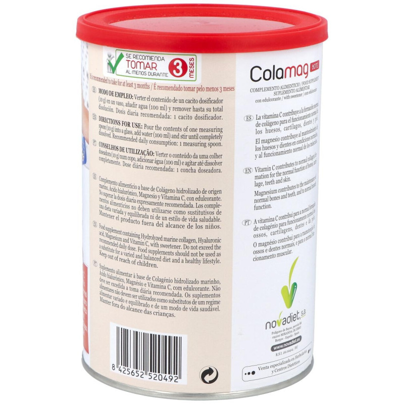 Colamag Suplemento para Huesos, Músculos y Piel 300g - Novadiet