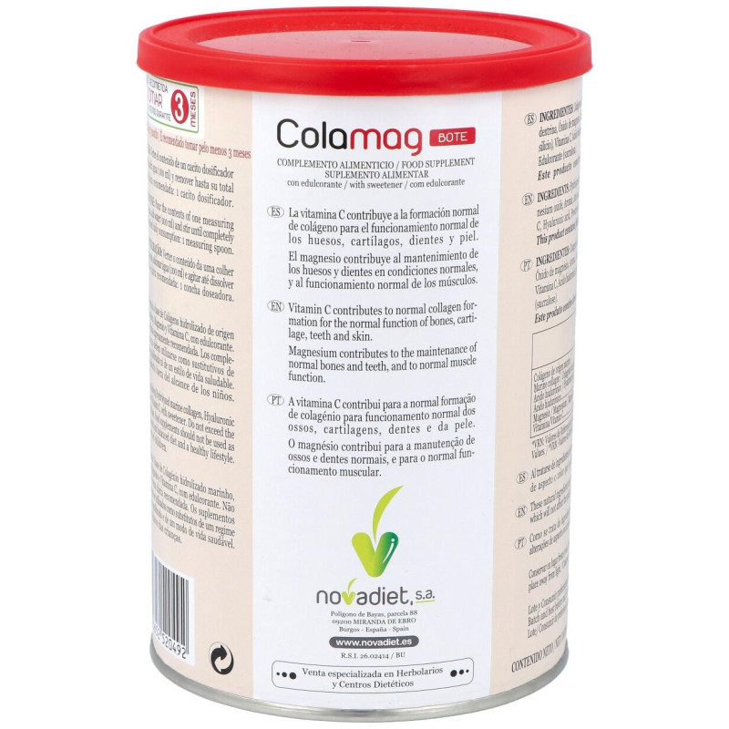 Colamag Suplemento para Huesos, Músculos y Piel 300g - Novadiet