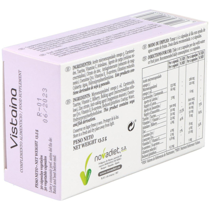 Vistaina 30 Vcaps - Novadiet