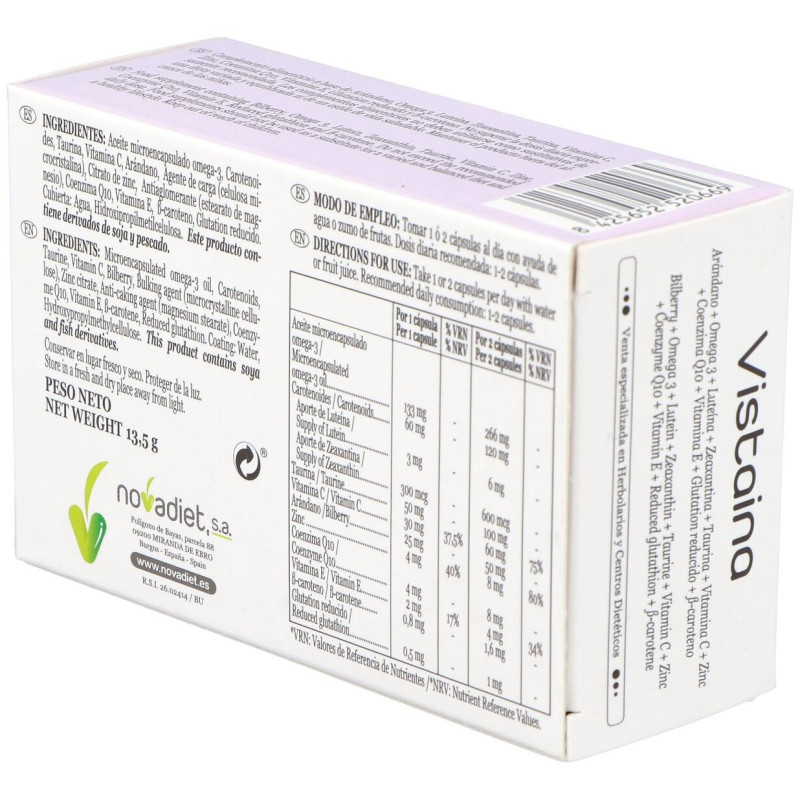 Vistaina 30 Vcaps - Novadiet
