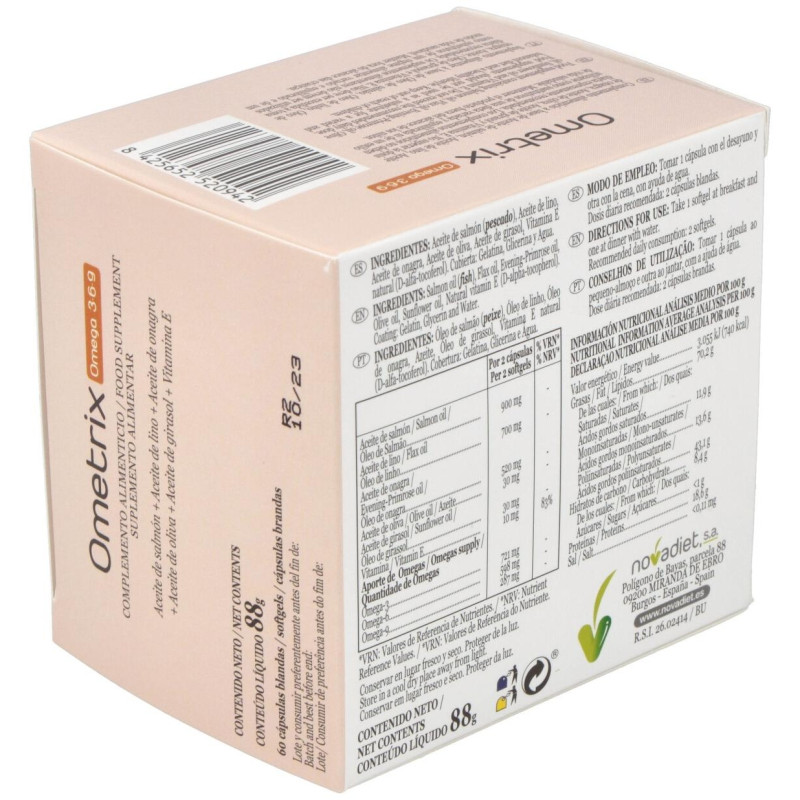 Ometrix 3,6,9 60 Cápsulas - Novadiet