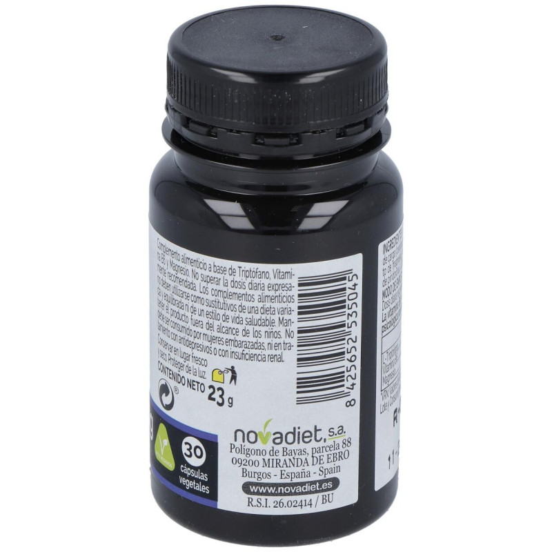 Novadiet Triptofano+Vit B6+Mg 30 Cápsulas Vegetales