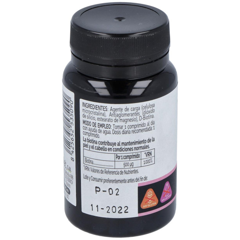 Biotina 500 mcg 120 Comprimidos - Novadiet