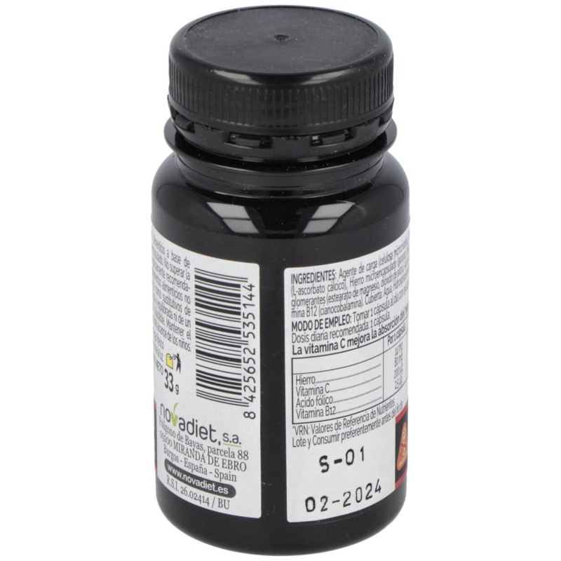 Novadiet Hierro Microencapsulado 60 Cápsulas Vegetales