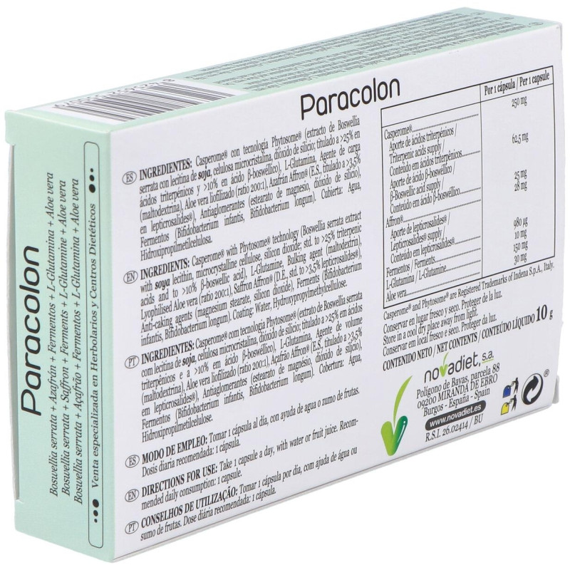 Paracolon Cápsulas 15 Cápsulas - Novadiet