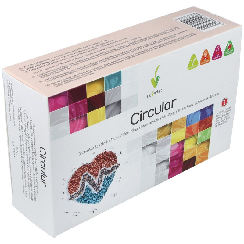 Suplemento Alimenticio Circular para Piernas Cansadas en Viales - Novadiet