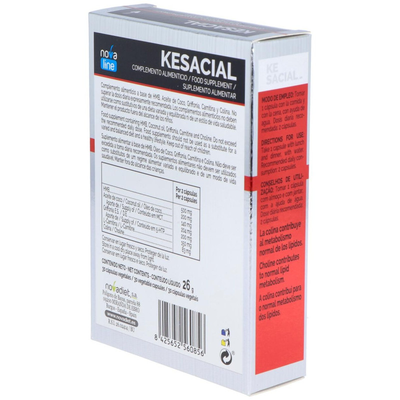 Kesacial - 30 Cápsulas - Novadiet