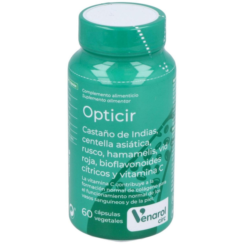 Opticir Castaño - Centella - Ruscus - Vid - Hamameli 60cap - Herbora
