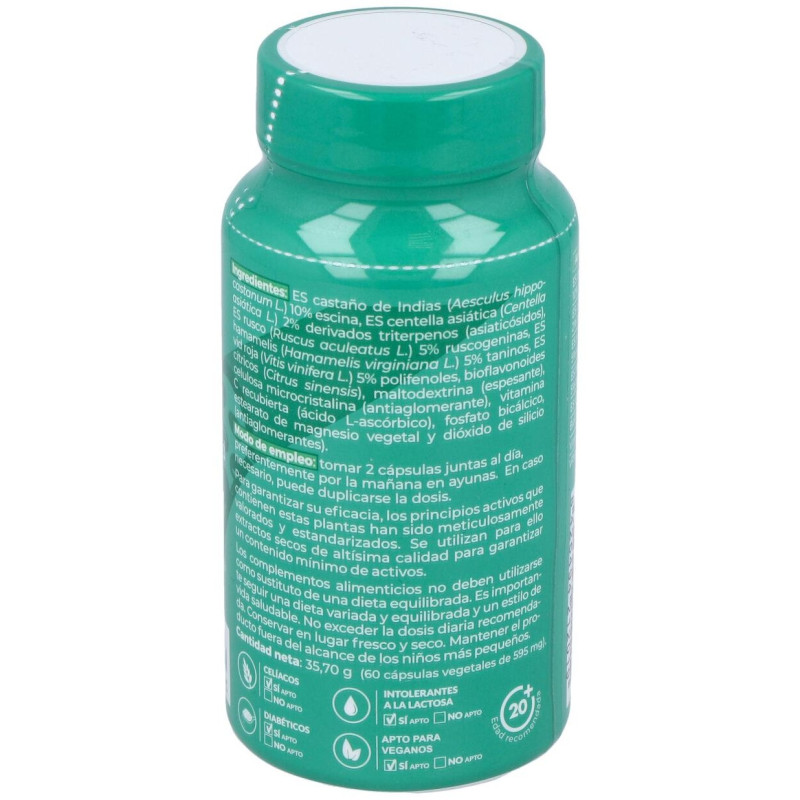 Opticir Castaño - Centella - Ruscus - Vid - Hamameli 60cap - Herbora