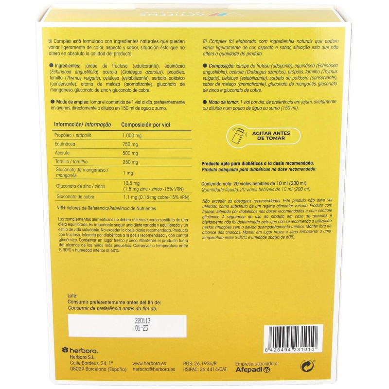 Actifens Bi Complex 20Amp.